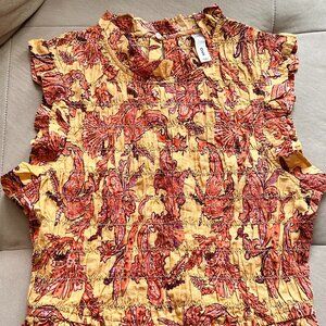 Mango/MNG Stretchy Top - Brand New! Size ( Small/ US Size 4 )